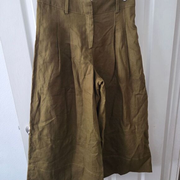NICHOLAS Olive Green Pants - Picture 1 of 6